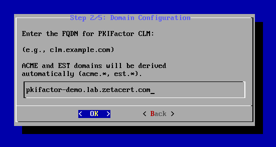 Domain step